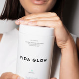 Vida Glow Natural Marine Collagen Original Glass Tub